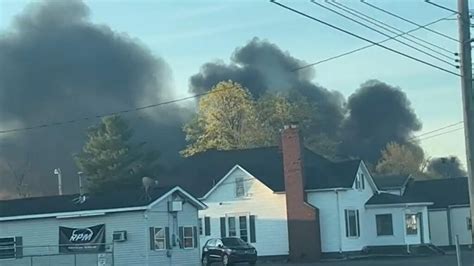 Fire causes evacuation order in Indiana city near Ohio line